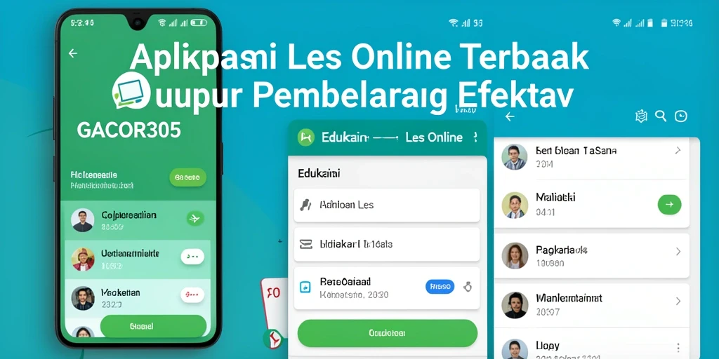 Antarmuka aplikasi GACOR305 yang intuitif dan menarik bagi pelajar.