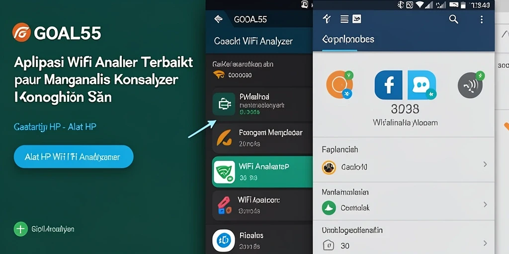 Tampilan antarmuka GOAL55 yang informatif dan mudah dipahami.