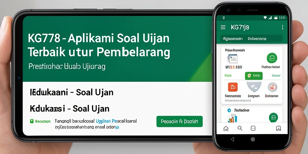 Tampilan antarmuka KG778 yang intuitif untuk Soal Ujian.