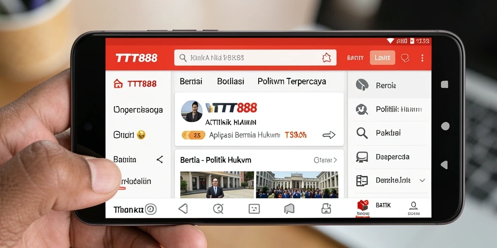 Tampilan antarmuka TTT888 yang menarik dan informatif.